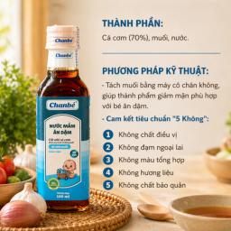 Nước mắm ăn dặm 35˚N Chanbé 60ml - Ảnh thu nhỏ 1